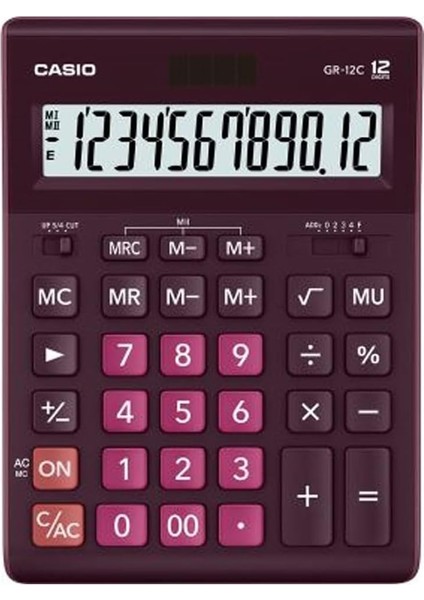GR-12C-WR 12 Hane Bordo Masa Üstü Hesap Makinesi