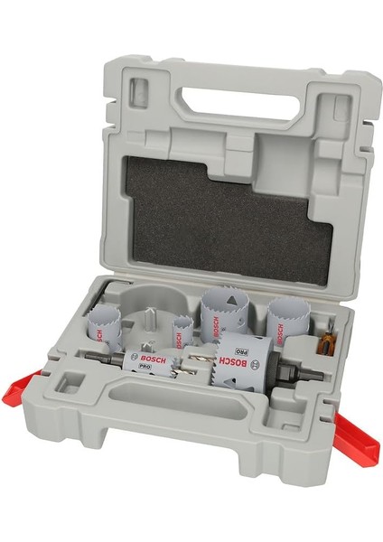 17 x Pro Multi Material Delik Açma Testeresi Seti, Tutucu