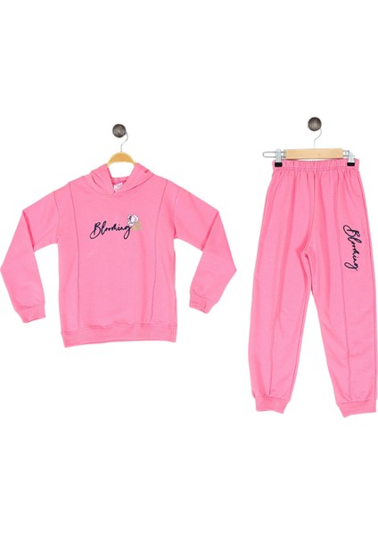 Kız Çocuk Baskılı Kapşonlu 2 Ip 5/8 Yaş Eşofman Takımı fiyatları