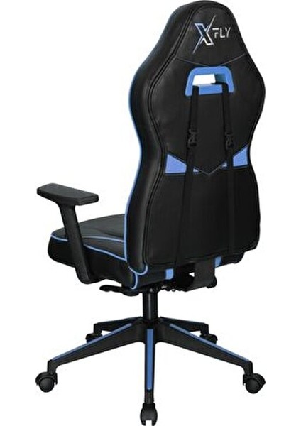 Vendetta Mavi Oyuncu Koltuğu Metal Ayaklı Yüksek Yoğunluklu Sünger ile 120 cm