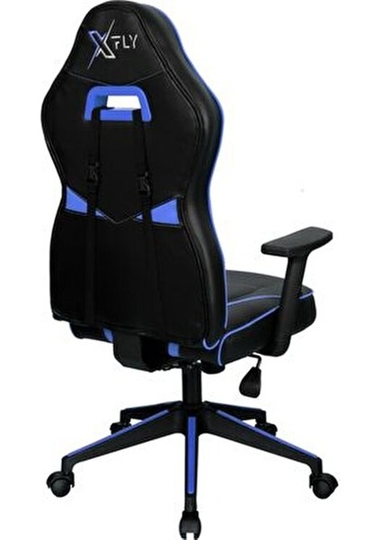 Vendetta Mavi Oyuncu Koltuğu Metal Ayaklı Yüksek Yoğunluklu Sünger ile 120 cm