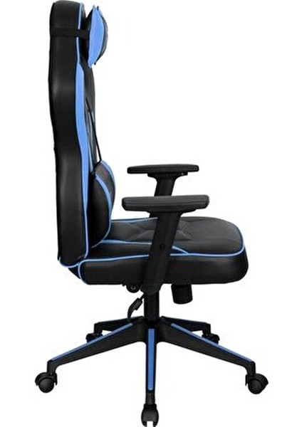 Vendetta Mavi Oyuncu Koltuğu Metal Ayaklı Yüksek Yoğunluklu Sünger ile 120 cm