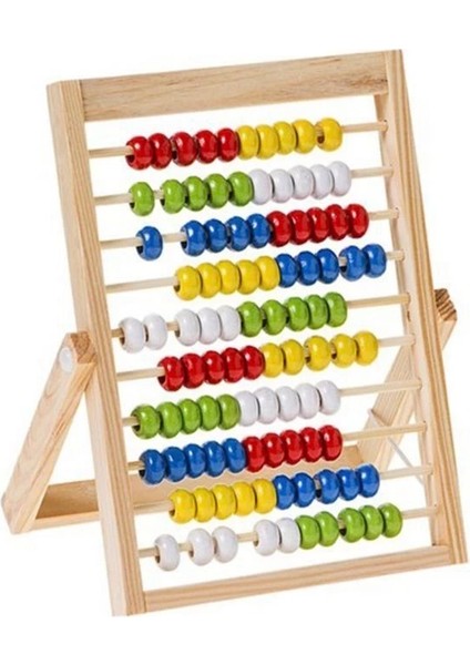 Buğz Sunman Ahşap Ayaklı Abaküs -Ürün Ölçüleri 20 x 16 x 1,5 cm