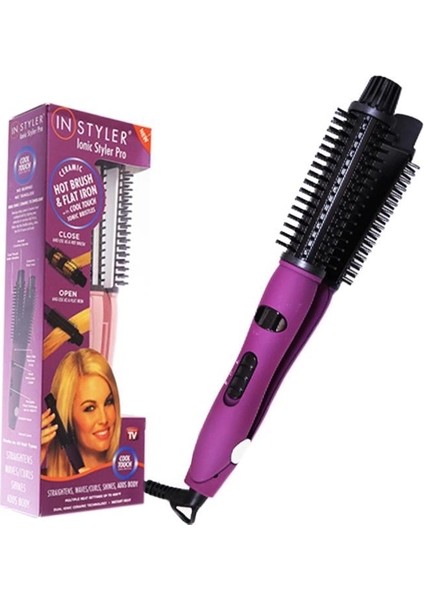 Buğz Instyler Ionic Styler - Iyonik Şekillendirici Saç Kıvrımlaştırıcı ve Düzleştirici Tarak