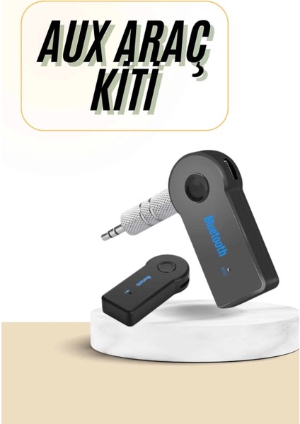 Buğz Bluetooth Araç Kiti Aux Çıkışlı Telefon Müzik Alıcı Tüm Cihazlara Uyumlu
