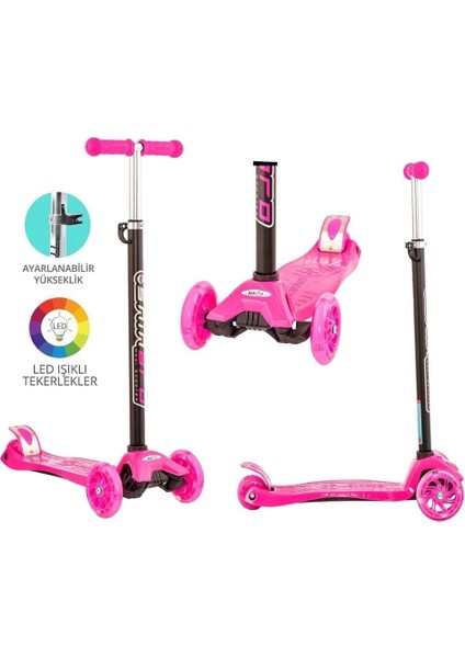 Buğz Maxi Twist Işıklı Scooter Pembe - 82244 fırsatları