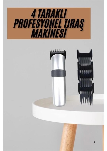Buğz Yeni Nesil Profesyonel Şarjlı Saç Sakal Tıraş Makinesi Ayarlanabilir 4 Taraklı fiyatları