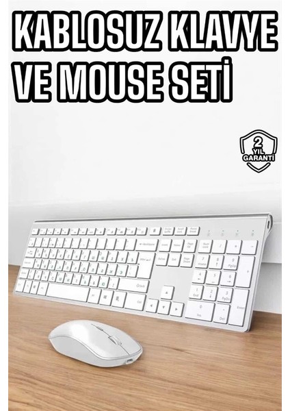 Buğz Beyaz Kablosuz Klavye Fare Seti Kablosuz Fare USB Alıcı Pc Uyumlu fiyatları