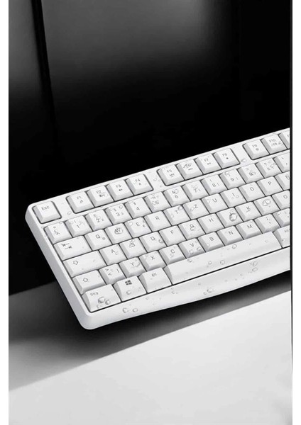 Buğz Beyaz Kablosuz Klavye Fare Seti Kablosuz Fare USB Alıcı Pc Uyumlu fırsatları