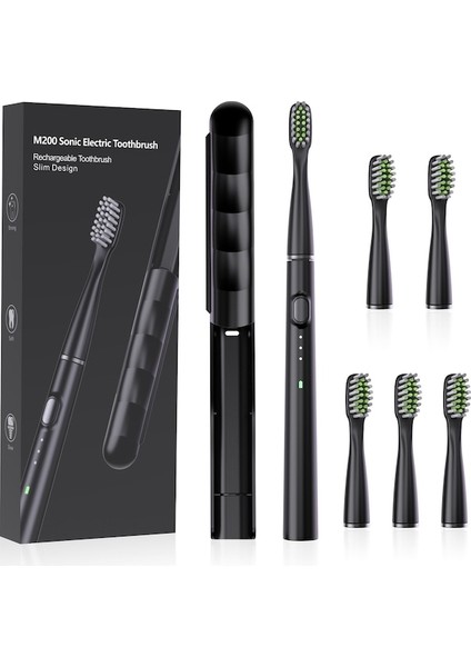 Lıcorıce Taşınabilir Saklama Kutulu Yetişkin Elektrikli Diş Fırçası Seti (Yurt Dışından)