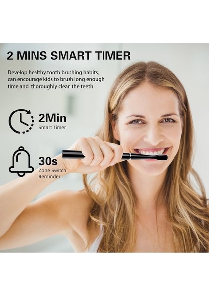 Lıcorıce Taşınabilir Saklama Kutulu Yetişkin Elektrikli Diş Fırçası Seti (Yurt Dışından) modelleri