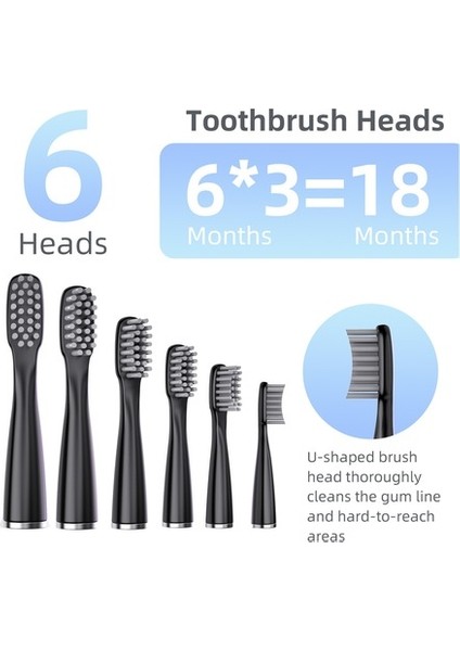 Lıcorıce Taşınabilir Saklama Kutulu Yetişkin Elektrikli Diş Fırçası Seti (Yurt Dışından) indirimleri