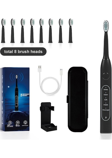 Lıcorıce Yetişkin Elektrikli Diş Fırçası Seyahat Seti, Stand ve Taşınabilir Kılıf (Yurt Dışından)