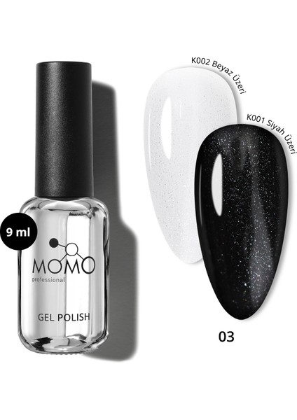 Kalıcı Oje İçin Glitter Top Coat 03, 9 ml