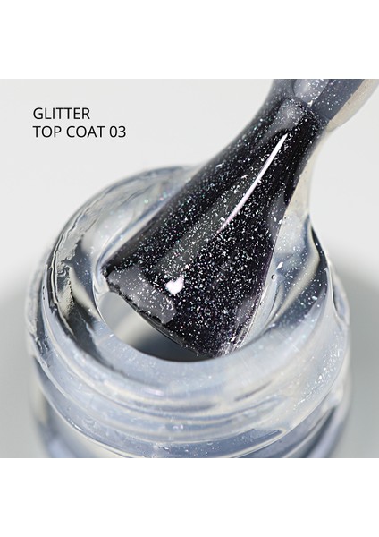 Kalıcı Oje İçin Glitter Top Coat 03, 9 ml fiyatları