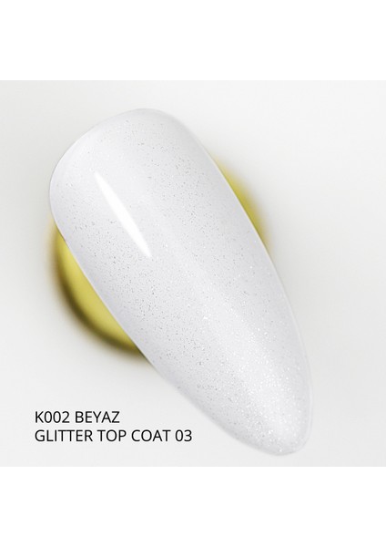 Kalıcı Oje İçin Glitter Top Coat 03, 9 ml modelleri