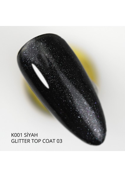 Kalıcı Oje İçin Glitter Top Coat 03, 9 ml fırsatları