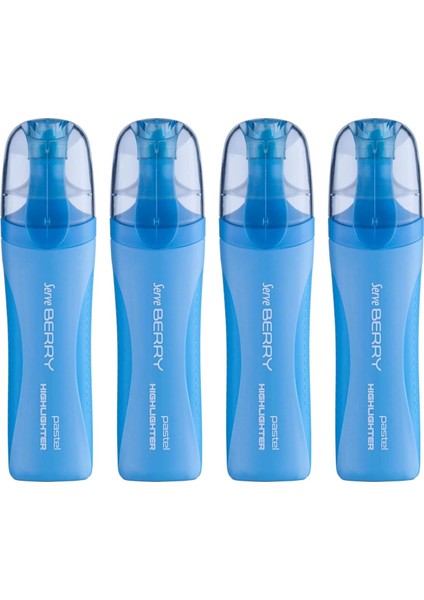 Berry Fosforlu Pastel Mavi 4lu Set