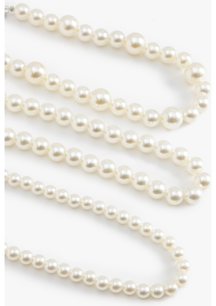 4 Sıralı Kısa Inci Kolye fiyatları