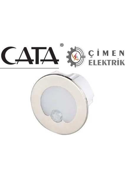 Buğz Cata Ct 5174 1.5W Radar Sensörlü Koridor Aydınlatması 6400K Beyaz Işık