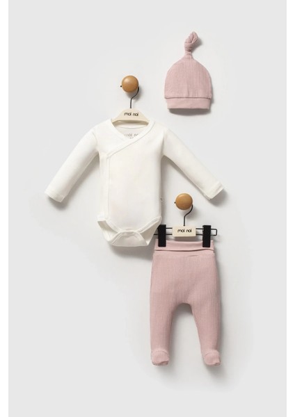Moi Noi Şapkalı Badi Pantolon Takım MNB5345 Mürdüm fiyatları