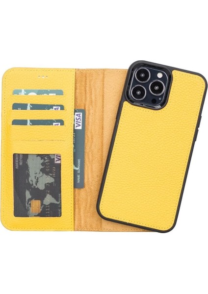 Buğz Apple iPhone 13 Pro Max Uyumlu Deri Cüzdanlı Kılıf Mwwn FL12 indirimleri