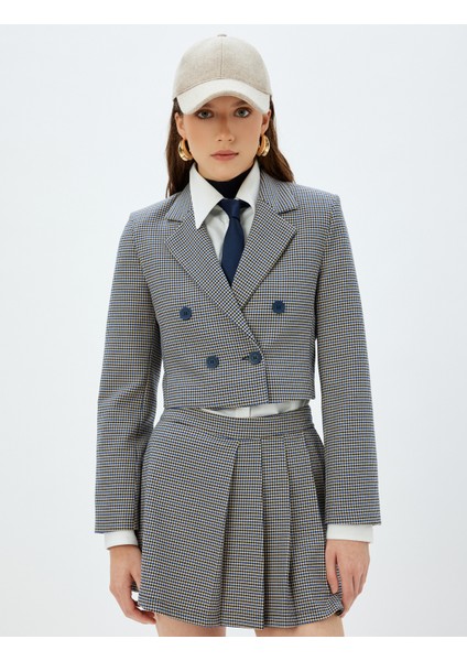 Kruvaze Crop Blazer Ceket modelleri