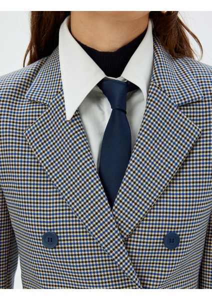 Kruvaze Crop Blazer Ceket indirimleri