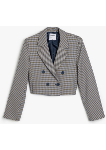 Kruvaze Crop Blazer Ceket