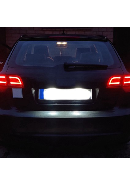 2x Araba LED Lisans Numarası Audi A3 S3 8p A4 B6 B7 A5 A6 4f Q7 A8 S8 C6 Cabriolet (Yurt Dışından) fırsatları