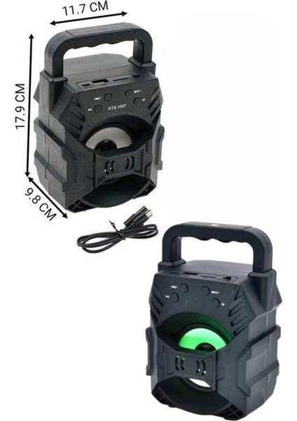 Buğz Kablosuz Bluetooth Hoparlör Ses Bombası Rgb Işıklı Taşınabilir Yüksek Ses Kaliteli fırsatları