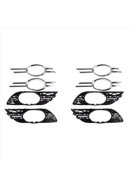 8pcs Ön Tampon Sis Lambası Krom Izgara Kapak Mercedes-Benz Için Sağda Sol Solda (Yurt Dışından)