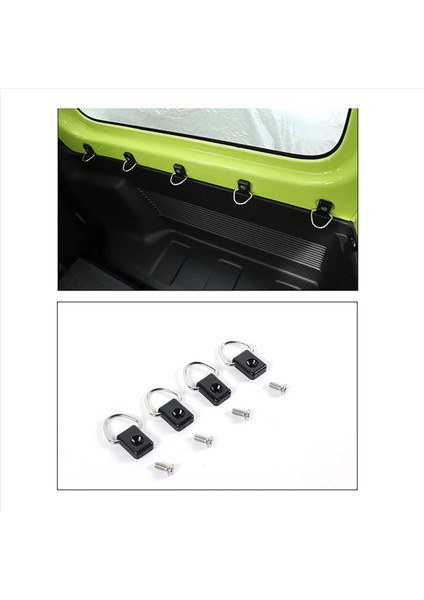 4pcs Araba Gövdesi Kargo D-Ring Suzuki Jimny Için Hızlı Serbest Dinlatıcı Klipsleri 2019 2020 2021 JB64 JB74 Iç Solmalar (Yurt Dışından) fırsatları