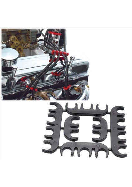 24X Ateşleme Kurşun Teli Bölücü Ayırıcı Tılsım Klipsi Ht Kurşun Tutucular Kelepçe Ara Aralayıcıları Chevy Ford Için 8mm (Yurt Dışından) modelleri