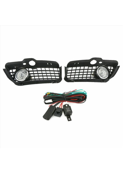 2pair Araba Ön Tampon LED Sis Lambası Izgara Kapağı Vw Golf Jetta Mk3 Cabrio 1993-1998 Beyaz Drl Sürüş LED Sis Işığı (Yurt Dışından) fiyatları