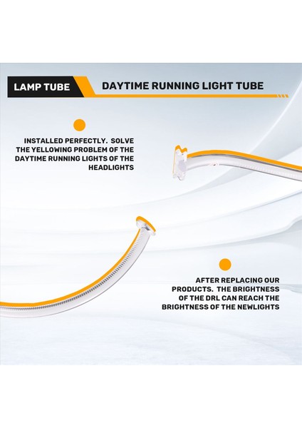 Land Rover Defender Için 2020-2023 Drl Işık Kılavuzu Işık Kılavuzu Tüp Far Gündüz Çalışma Işık Ön Sol (Yurt Dışından) fırsatları