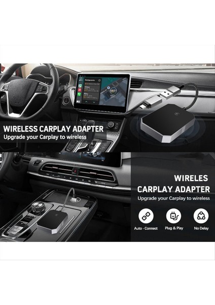 Kablosuz Carplay Adaptörü Carplay Kablosuz Adaptörü Kablolu Dönüştürün Kablosuz 2024 Yükseltme Takımı ve Oynat (Yurt Dışından) indirimleri