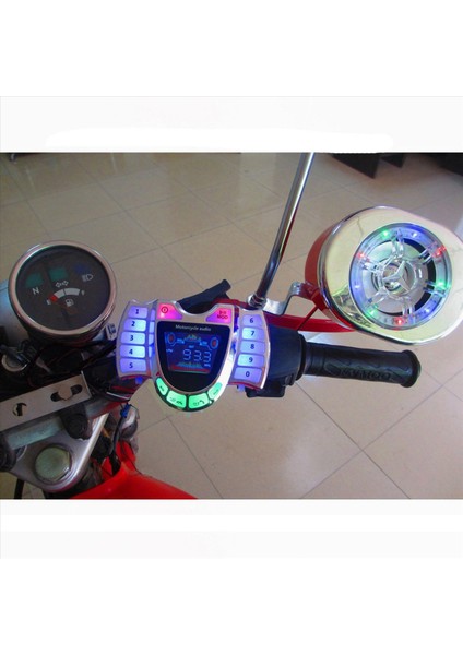 4x Motosiklet Stereo Hoparlörler Kablosuz Bluetooth Mp3 Çalar Su Geçirmez Fm Motor Scooter Bike Atv Utv Için Ses (Yurt Dışından) modelleri