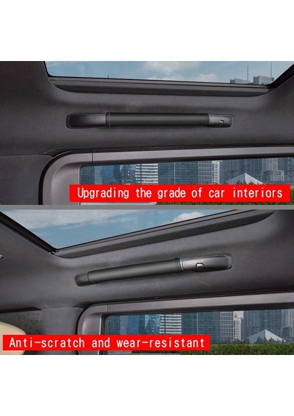 Toyota Alphard/vellfire 40 Serisi 2023+ Iç Aksesuarlar Için Süngerle Araba Çatı Tutlu Deri Koruma Pedleri (Yurt Dışından) indirimleri