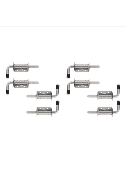 8 Paket 5 Inç Yaylı Yüklü Mandal Pimi 304 Paslanmaz Çelik Namlu Cıvatası Kalınlaştırılmış 2mm Kapı Kilidi Fırçalanmış Bitmiş (Yurt Dışından)