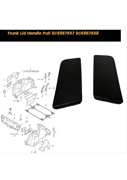 Laftgate Iç Sap Çekme 5C6867657 5C6867658 Nissan Infiniti Için Q50 Q60 G37 G25 Murano Pathfinder Bagaj Kapağı Çekme (Yurt Dışından) fiyatları