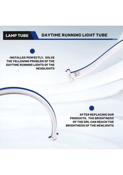 Land Rover Defender Için 2020-2023 Drl Işık Kılavuzu Işık Kılavuzu Tüp Far Gündüz Çalışan Işık Ön Sağ (Yurt Dışından) fırsatları