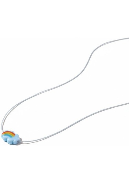 El Yapımı Porselen Mavi Bulut Figürlü Kadın Kolye fiyatları