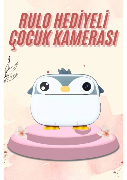 Buğz Dijital Hd Video Kamera Çocuk Fotoğraf Makinesi Anlık Termal Rulo