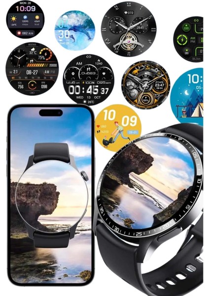 Buğz Amoled Ekran Metal Deri Silikon Kordonlu Uyku ve Sağlık Takibi fırsatları