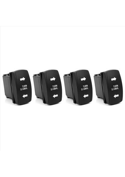 4x Turn Sinyal Rocker Anahtar LED Rv Araç Off-Road Pickup Traktör Tekne Motosiklet 4pin Evrensel Anahtar (Yurt Dışından)