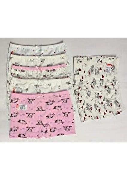 Kız Çocuk Boxer %100 Pamuk 6'lı Paket Nefes Alabilir Kumaş ile Rahat Kullanım fiyatları