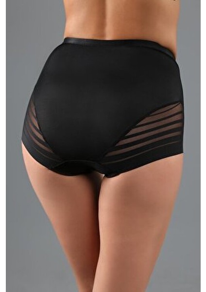 Yüksek Bel Korseli Külot Nefes Alabilir Mikro Tül Detaylı Kadın İç Giyim