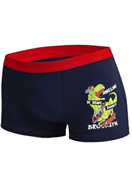 Erkek Çocuk Boxer %90 Pamuk %10 Elastan 5'li Paket Nefes Alabilir ve Rahat Tasarım