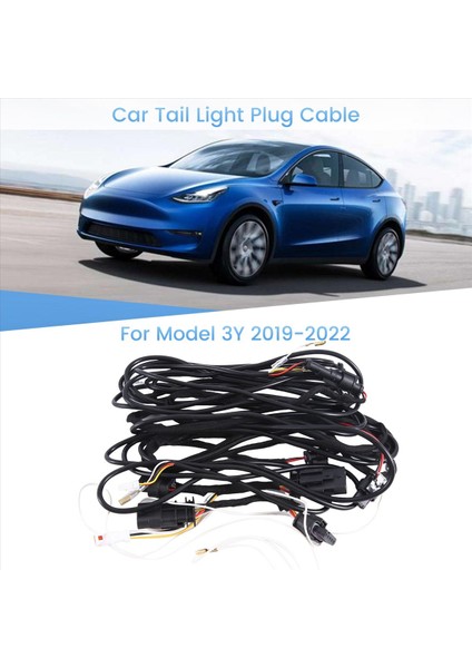 Tesla Model 3/y 2019-2022 Fiş Araba Tail Light Fiş Kablosu (Yurt Dışından)